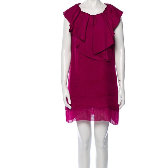 RED VALENTINO Scoop Neck Mini Dress It Size 42/ US size 4 - Picture 1 of 3